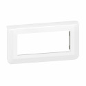 Plaque de finition horizontale Mosaic pour 5 modules blanc
