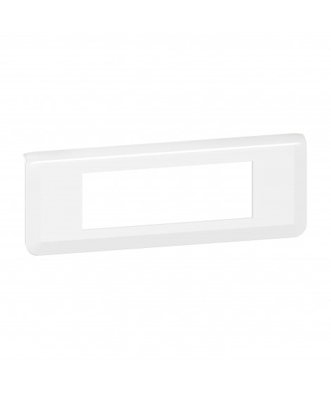 Plaque de finition horizontale Mosaic pour 6 modules blanc