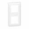 Plaque de finition verticale Mosaic pour 2x2 modules blanc