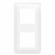 Plaque de finition verticale Mosaic pour 2x2 modules blanc