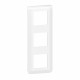 Plaque de finition verticale Mosaic pour 3x2 modules blanc