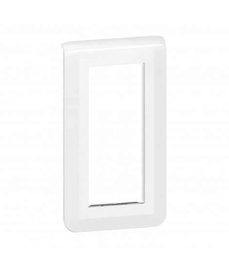 Plaque de finition verticale Mosaic pour 5 modules blanc