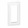 Plaque de finition verticale Mosaic pour 5 modules blanc