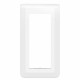 Plaque de finition verticale Mosaic pour 5 modules blanc