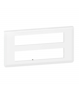 Plaque de finition Mosaic pour 2x10 modules blanc