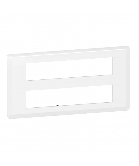 Plaque de finition Mosaic pour 2x10 modules blanc