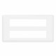 Plaque de finition Mosaic pour 2x10 modules blanc