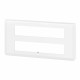 Plaque de finition Mosaic pour 2x10 modules blanc
