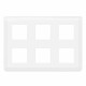 Plaque de finition Mosaic pour 2x3x2 modules blanc