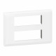 Plaque de finition Mosaic pour 2x6 modules blanc