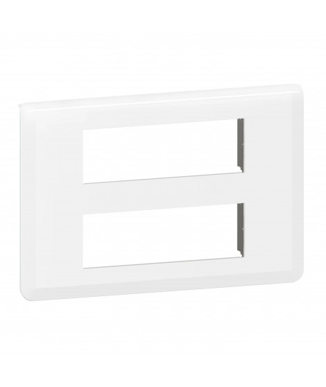 Plaque de finition Mosaic pour 2x6 modules blanc