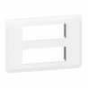 Plaque de finition Mosaic pour 2x6 modules blanc