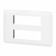 Plaque de finition Mosaic pour 2x6 modules blanc