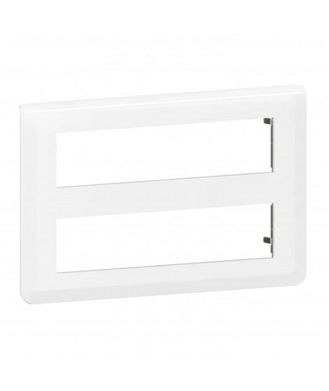 Plaque de finition Mosaic pour 2x8 modules blanc