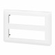 Plaque de finition Mosaic pour 2x8 modules blanc