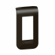 Plaque de finition Mosaic 1 module finition noire