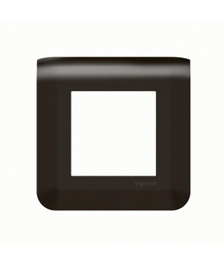 Plaque de finition Mosaic pour 2 modules noir mat