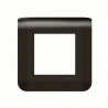 Plaque de finition Mosaic pour 2 modules noir mat