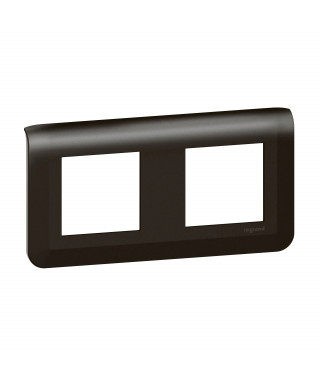 Plaque de finition horizontale Mosaic pour 2x2 modules noir mat