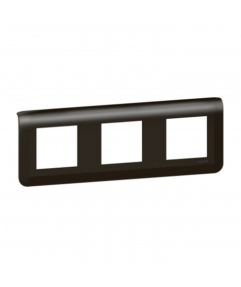Plaque de finition horizontale Mosaic pour 3x2 modules noir mat