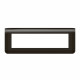Plaque de finition horizontale Mosaic pour 8 modules noir mat