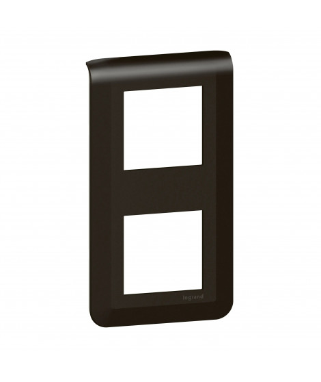 Plaque de finition verticale Mosaic pour 2x2 modules noir mat