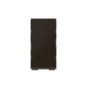 Interrupteur ou va-et-vient 10AX 250V~ Mosaic Easy-Led 1 module - noir mat