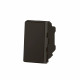 Poussoir ou poussoir inverseur Mosaic Easy-Led 6A 250V~ 1 module - noir mat