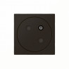 Prise de courant 2P+T Surface Mosaic Link raccordement latéral 2modules noir mat