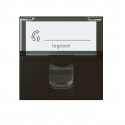 Prise RJ45 catégorie 6 FTP Mosaic 2 modules - noir mat