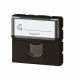 Prise RJ45 catégorie 6 FTP Mosaic 2 modules - noir mat