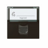 Prise RJ45 catégorie 6A STP à blindage métal Mosaic 2 modules - noir mat
