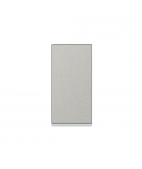 Interrupteur ou va-et-vient 10AX 250V~ Mosaic Easy-Led 1 module - alu