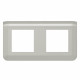 Plaque de finition horizontale Mosaic pour 2x2 modules alu