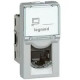 Prise RJ45 catégorie 6 FTP Mosaic 1 module - alu