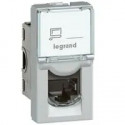 Prise RJ45 catégorie 6 FTP Mosaic 1 module - alu