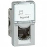 Prise RJ45 catégorie 6 FTP Mosaic 1 module - alu