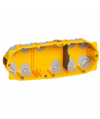 Boîte multipostes Eco Batibox 3 postes 6 à 8 modules - profondeur 40mm