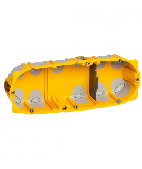Boîte multipostes Eco Batibox 3 postes 6 à 8 modules - profondeur 40mm