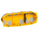 Boîte multipostes Eco Batibox 3 postes 6 à 8 modules - profondeur 40mm
