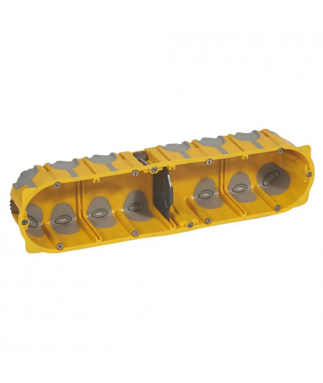 Boîte multipostes Eco Batibox 4 postes 8 à 10 modules - profondeur 50mm