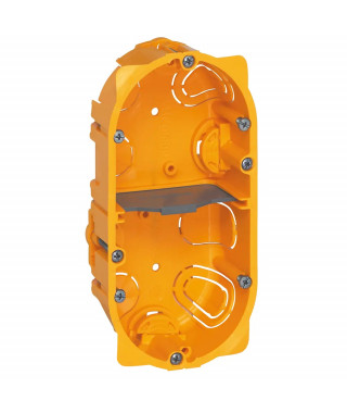 Boîte 2 postes ou 4 à 5 modules Batibox pour cloisons sèches - profondeur 40mm