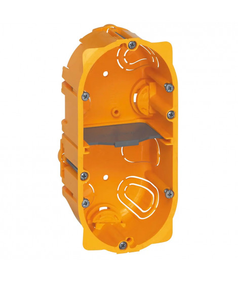 Boîte 2 postes ou 4 à 5 modules Batibox pour cloisons sèches - profondeur 50mm