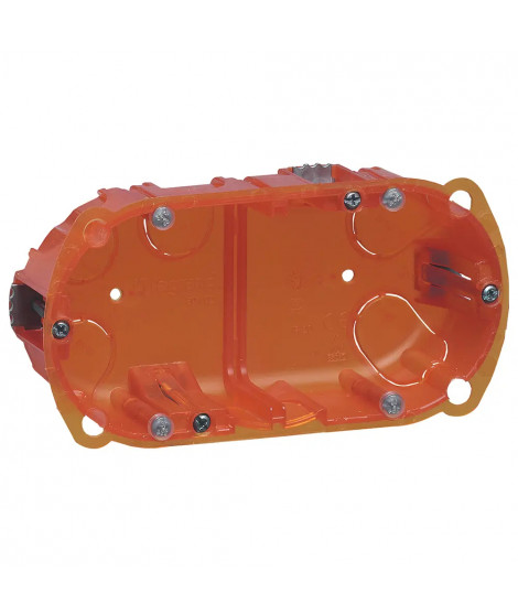 Boîte multimatériaux Batibox 2 postes 4 à 5 modules vertical/horizontal - 40mm