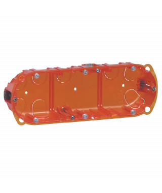 Boîte multimatériaux Batibox 3 postes 6 à 8 modules vertical/horizontal - 40mm