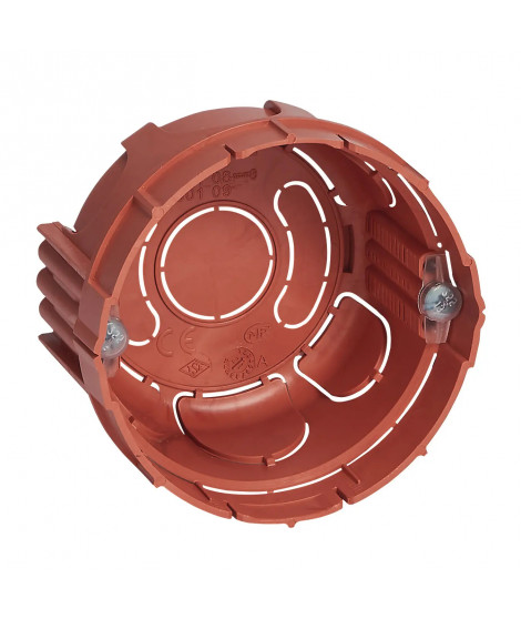 Boîte monoposte Batibox maçonnerie Ø67mm avec vis - profondeur 40mm