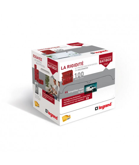 Distributeur de 100 boîtes pour maçonnerie Batibox profondeur 40mm
