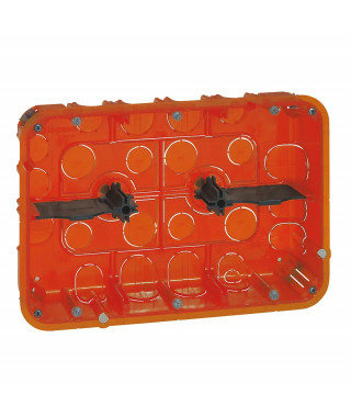 Boîte multimatériaux Batibox 2x3 postes ou 2x6 à 8 modules - profondeur 50mm