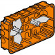 Boîte multimatériaux Batibox 2x3 postes ou 2x6 à 8 modules - profondeur 50mm