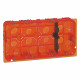 Boîte multimatériaux Batibox grand format 2x10 modules Mosaic - profondeur 50mm